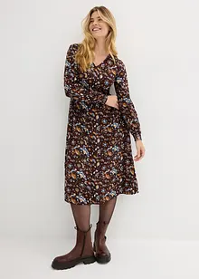 Robe en viscose avec empiècement smocké, bonprix