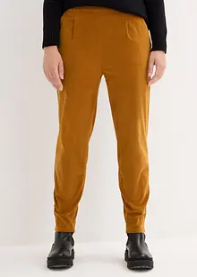 Pantalon raccourci en velours côtelé avec taille extensible, bonprix