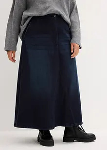 Jupe ample en jean à taille extensible, bonprix