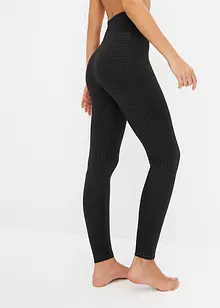 Thermo Fleece Leggings mit Glanzmuster, bonprix