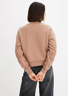 Sweatshirt mit Kordelverzierung, bonprix