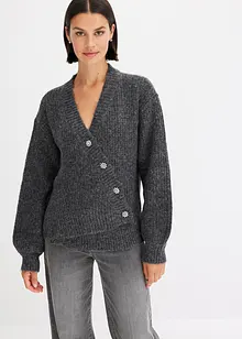 Strickjacke mit dekorativen Knöpfen, bonprix