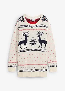 Pull à motif hivernal, bonprix