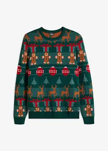 Pull à motif de Noël, bonprix