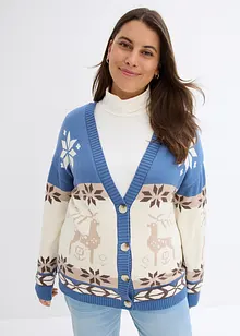 Strickjacke mit Weihnachtsmotiven, bonprix