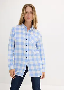 Flanell-Longbluse, bonprix