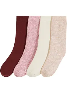 Thermo Frottee Socken mit Bio-Baumwolle (4er Pack), bonprix