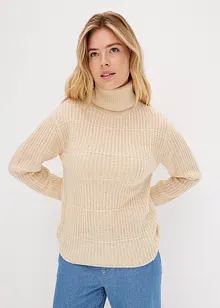 Strickpullover mit Rollkragen, bonprix