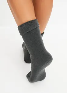 Thermo Socken mit Umschlagbündchen und Innenfrottee (4er Pack), bonprix