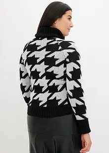 Pull col roulé à motif, bonprix