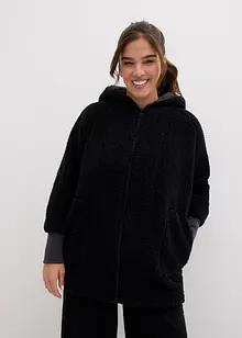 Veste en polaire peluche, oversize, bonprix