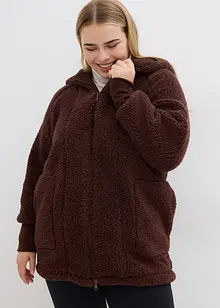 Teddy-Fleece Jacke, Oversized, bonprix