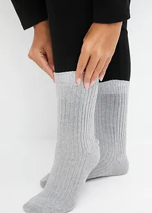 Kuschelsocken mit Rippstruktur (4er Pack), bonprix