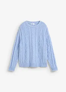 Pull en maille torsadée, bonprix