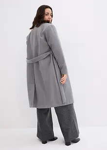 Manteau croisé court, aspect laine, bonprix