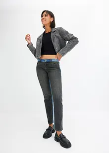 Straight-Jeans, Low Waist, Color Blocking, bonprix