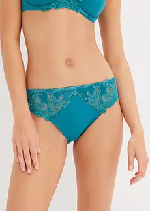 Slip avec de belles broderies en velours, bonprix