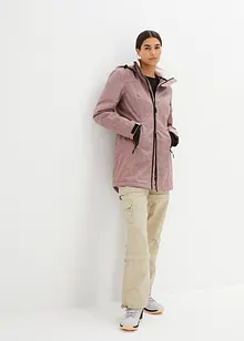 wasserdichte Funktions-Outdoor-Longjacke mit Teddyfleece, bonprix