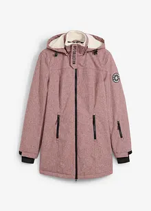wasserdichte Funktions-Outdoor-Longjacke mit Teddyfleece, bonprix