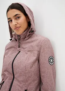 wasserdichte Funktions-Outdoor-Longjacke mit Teddyfleece, bonprix