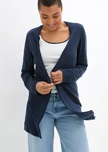 Strickjacke aus reiner Baumwoll-Slub Qualität, bonprix