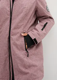 Veste longue outdoor imperméable, doublée sherpa, bonprix