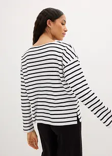 Langarmshirt aus reiner Bio-Baumwolle, (2er Pack), bonprix