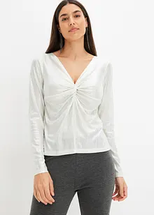 Langarmshirt mit Glitzergarn, bonprix