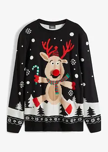 Feinstrickpullover mit Weihnachtsmotiv, bonprix
