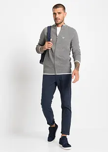 Feinstrickjacke mit Stehkragen und recycelter Baumwolle, bonprix