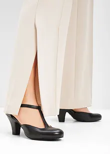 Salomés à talons en cuir, bonprix