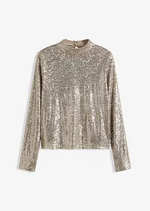 Bluse mit Pailletten, bonprix