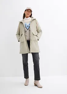warm wattierter Winterparka mit Teddyfutter in Kapuze, bonprix