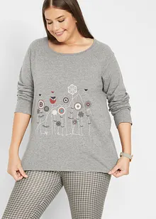 Oversize Longshirt mit Rundhalsausschnitt, bonprix