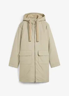 Weiter Winterparka mit Kapuze und Teddyfutter, bonprix