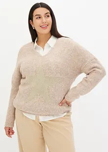 Pullover mit Stern, bonprix