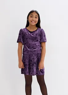 Mädchen Shirt und Rock aus Samt (2-tlg.Set), bonprix