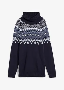 Jungen Norweger-Pullover mit Rollkragen, bonprix