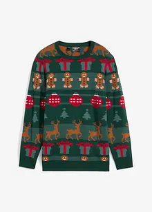 Jungen Pullover mit Weihnachtsmotiv, bonprix