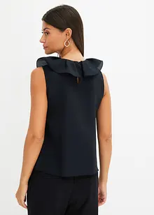 ärmellose Bluse mit Rüschen, bonprix