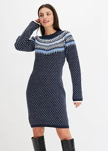 Robe en maille jacquard, bonprix