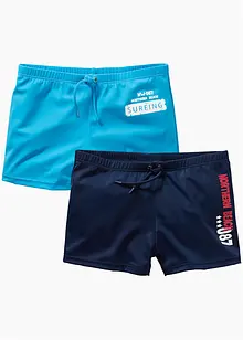 Jungen Badehose nachhaltig (2er-Pack), bonprix