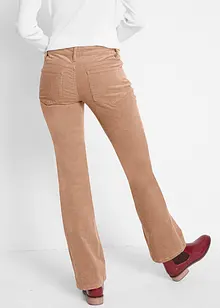 Pantalon en velours côtelé extensible, Bootcut, bonprix