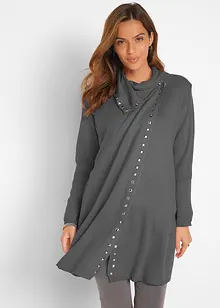 Longstrickjacke mit Nietendetails, bonprix