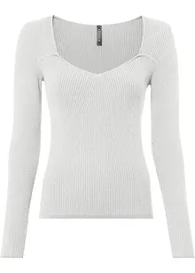 Strickshirt in Corset-Optik, bonprix