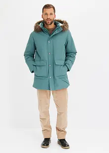 Veste matelassée longue avec capuche, bonprix