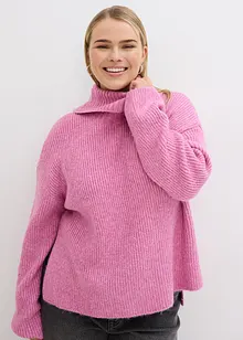 Rollkragenpullover mit Seitenschlitzen, bonprix