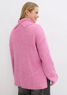 Rollkragenpullover mit Seitenschlitzen, bonprix