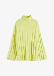 Pull col roulé en maille côtelée, bonprix