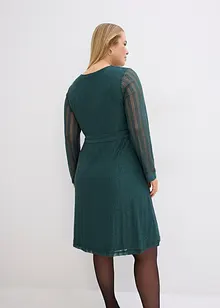 Midikleid mit Glitzereffekt, bonprix